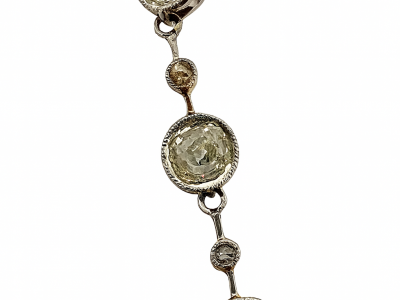 PENDENTIF ANCIEN EN OR 18k & PLATINE DIAMANTS