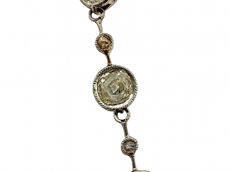 PENDENTIF ANCIEN EN OR 18k & PLATINE DIAMANTS